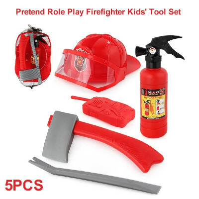 

Little Kids Fireman Set Pretend Role Play Firefighter Gifts for kids 5pcs