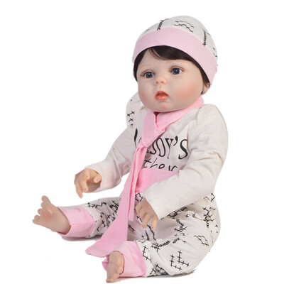 

23Inch Reborn Babies Full Silicone Vinyl Realistic Baby Girl Fashion Baby Alive Dolls Kid Best Playmate