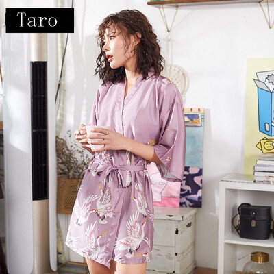

Women Wedding Bride Bridesmaid Robe Silk Satin Short Robe Feminino Bath Robe Large Size Femme Sexy Bathrobe