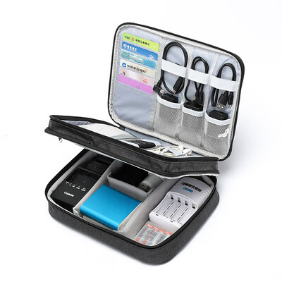 

Ninth City VNINE data cable storage bag double-layer multi-function digital mobile hard disk package power supply accessories U disk storage box VM9BV03975J Zhan Qing