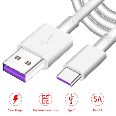 

Huawei USB 5A Type C Cable P20 Pro lite Mate20 10 Pro P10 Plus lite V10 USB 31 Type-C Original Supercharge Super Charger Cable