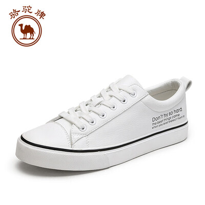 

Camel brand white shoes mens daily leisure&comfortable trend belt low to help sports W912226540 white 39245 yards