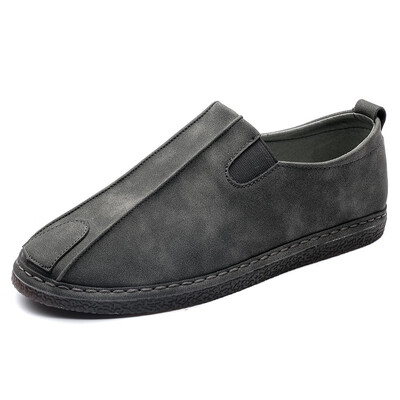 

Spring new 2018 tide shoes British style retro scrub lazy peas shoes mens business casual shoes fashion wild does not wear feet