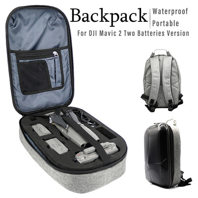 

Outdoor Portable Shockproof Waterproof Backpack for DJI Mavic 2 Pro Zoom Drone Hold Two Batteries