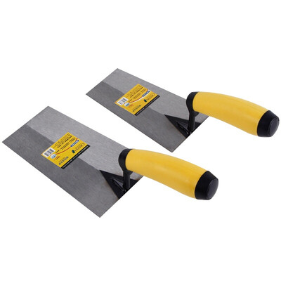 

Christine wooden handle trapezoidal brick masonry mason bricklayer trowel plastering mud mud trowel batch knife light knife anti-skid high carbon steel trapezoidal bricklayer 16mm D8383