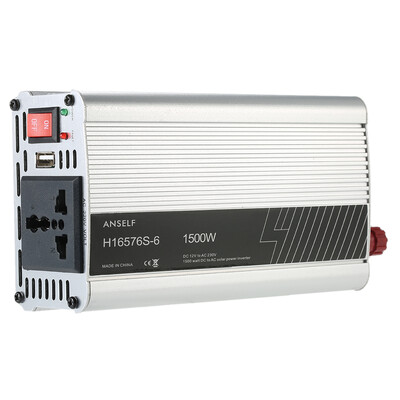 

Anself 1500W DC12V to AC220-240V AC Household Solar Power Inverter Converter Modified Sine Wave Form