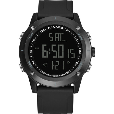 

PANARS 8014 Men Digital Dual Time Display Countdown Alarm Watch Calendar Chronograph Fashion Casual Fitness Sports Wristwatch