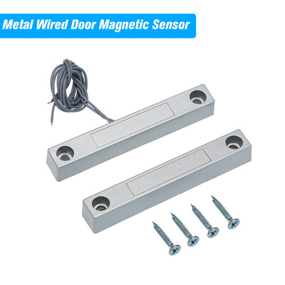

Metal Wired Door Magnetic Sensor Window Open Detector Alarm Switch NC Relay Output For Home Security Anti-burglar Alarm System