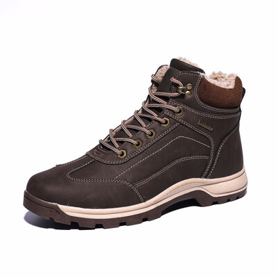

Plus velvet shoes outdoor shoes high to help casual shoes warm hiking shoes mens winter snow boots