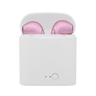 

i7s True Wireless Bluetooth Headphones Invisible Earphone In-ear Stereo Music Headsets Multi-point Connection Hands-free w Mic Wh
