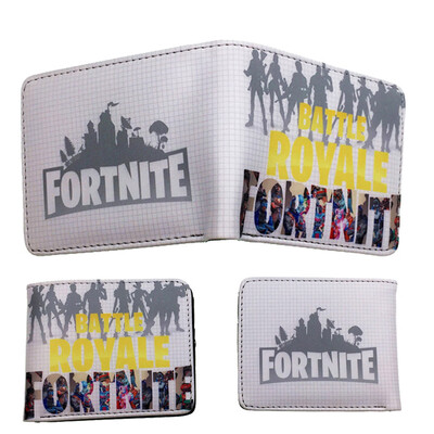 

Fortress Night Game Peripheral Purse PU Leather Embossed Short Student Wallet Birthday Gift