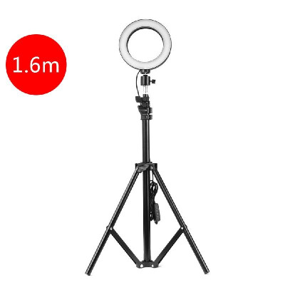 

Adjustable 160mm Photography LED Selfie Light-Ring Stepless Lighting Dimmable Fill Light Lamp With USB For Live Streaming Camera V