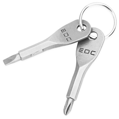 

Stainless Car Keychain Pocket Tool Screwdriver Set EDC Outdoor Multifunctional gear Car Key Ring Creative Auto Truck Key ring Hold