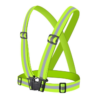 

Multi-Purpose Adjustable Reflective Night Running Vest with High Elasticity High Visibility Safety Secure Lightweight Belt for Run