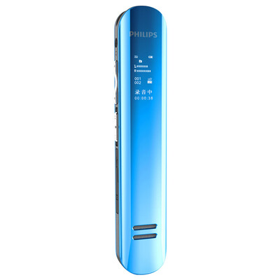 

Philips PHILIPS VTR5210 16G Conference Interview Digital Noise Reduction Dual Microphone Digital Lithium Recorder Blue