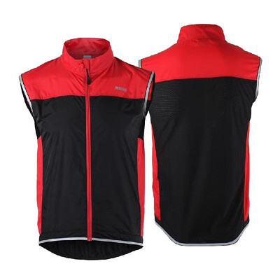 

Sleeveless Coat Jacket Running Cycling Bicycle Vest Windproof FOR MEN Blue E6B4