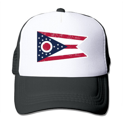 

Unisex Snapback Ohio Flag Trucker Hats Baseball Mesh Caps