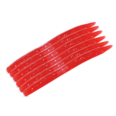 

HENGJIA 6pcs Bionic Simulation Earthworm Worm Soft Fishing Lure Swimming Bait