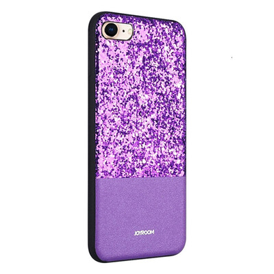 

For iPhone 8 & 7 PC TPU PU JOYROOM Bravery Series Business Fashion Glitter Powder Protective Back Cover Case For iPhone 8