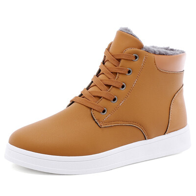 

Mens Winter cotton shoes Warm snow boots Martin boots