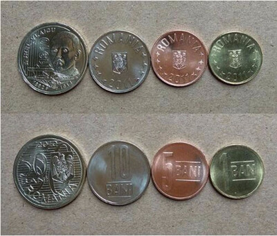 

4 PCS Set Coins Of Romania