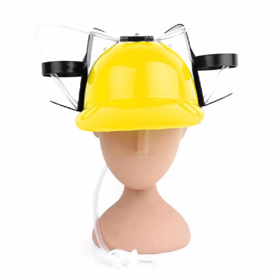 

Drinker Hat Beer&Soda Drinking Hard Hat Helmet Toy Party Prop Guzzler Helmet Drinking Miner Hat With Beer Can Straw Soda Cola