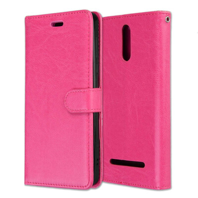 

MOONCASE Leading song M8 3 card photo frame leather - rose red