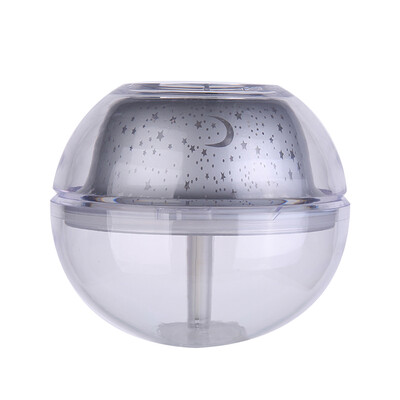 

LED Rotating Star Projector Novelty Lighting Moon Sky Rotation Humidifier Kids Baby Nursery Night Light Silver