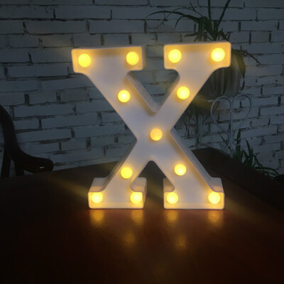 

NeillieN Twenty-six LED alphabetic lights decorative modelling lights plastic alphabetic digital night lightsDecorative lamp