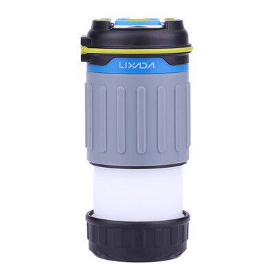 

Lixada 3W 330LM 1 LED Rechargeable Camping Lantern Light 3 Lighting Modes Power Bank with USB Port Magnet Ultra Bright Portable Te