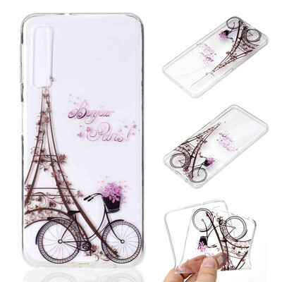 

Phone Case For Samsung Galaxy A7 2018 A9 2018 A6 A8 Plus A3 A5 A7 2017 Simple Ultrathin Tower Pattern Soft TPU Case Back Cover