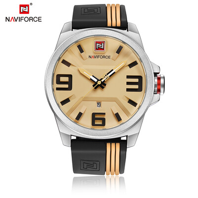 

NAVIFORCE 2017 Fashion Silicone Strap Sports Men Watches Quartz Water-Proof 3D Dial Casual Wristwatch Masculino Relogio Box