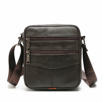 

Genuine Leather Messenger Bags Cowhide Men\ Business Travel Crossbody Handbag