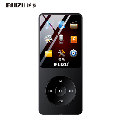 

Sharp RUIZU X02 8G black with Bluetooth sports MP3MP4 music player mini student Walkman portable e-book English listening card recorder