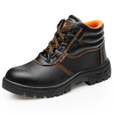 

Ishmaiah steel head steel smash-proof puncture function mens boots safety shoes comfortable breathable G210 high to help black 40