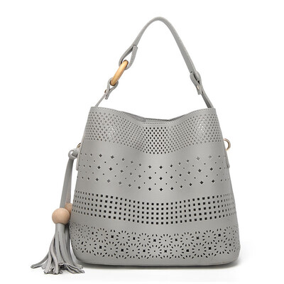 

Hollow Handbag for Women PU Leather Shoulder Bag Top handle Bag Work Bag with a Crossbody Bag for Ladies