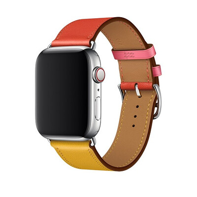 

for iwatch belt Series 4321 Genuine Leather Bracelet Leather Band For Apple Watch strap Single Tour 38mm 42mm 40mm 44mm