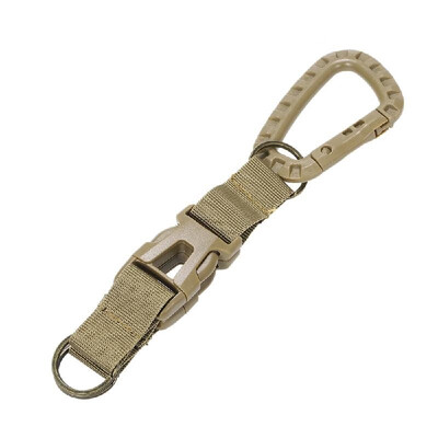 

Multifunction Webbing Backpack Hanging Buckle Tactic Keychain Keyring Belt Clip Double Nylon Pack Hooks Outdoor Hanging System Exp