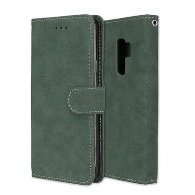 

MOONCASE Samsung Galaxy S9 Vintage Scrub 3 Card Case - Green