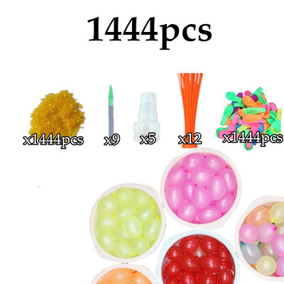 

1444pcs Water Balloons Refill Package Funny Summer Outdoor Toy Water Balloon Bombs Summer Novelty Gag Toys For Children