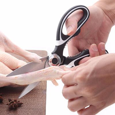 

Stainless Steel Kitchen Scissors Multie purposes Shears Tool for Chicken Poultry Fish Meat Vegetables Herbs BBQs