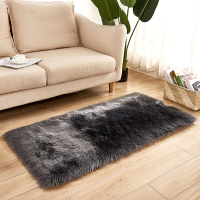 

Long Plush Ultra Soft Fluffy Rugs Rectangle Shape Faux Sheepskin Wool Carpet Rug for Living Room Bedroom Balcony Floor Mats