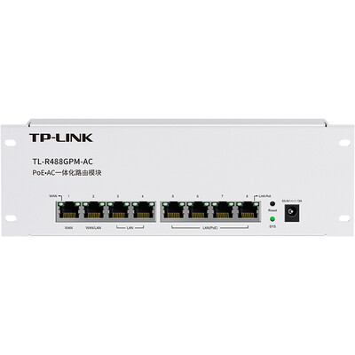 

TP-LINK TL-R488GPM-AC PoE·AC integrated routing module built-in AC function PoE power supply dual WAN port APP management Gigabit