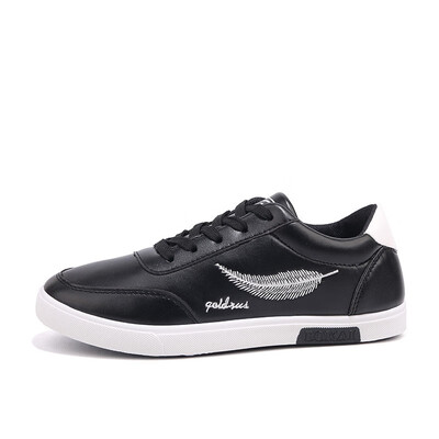 

Mens casual white shoes flat low-up shoes
