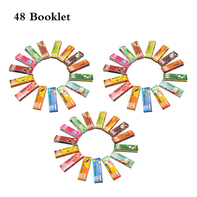 

48 Booklets Roll Cigarette Papers Variety Juicy Fruit Flavored Cigarettes Rolling Paper Holder Wrapping Papers Filter Tube Empty