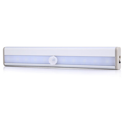 

DC 3 - 6V 075W 200LM 10 LEDs PIR Infrared Motion Wireless LED Sensor Lighting Closet Cabinet Lamp