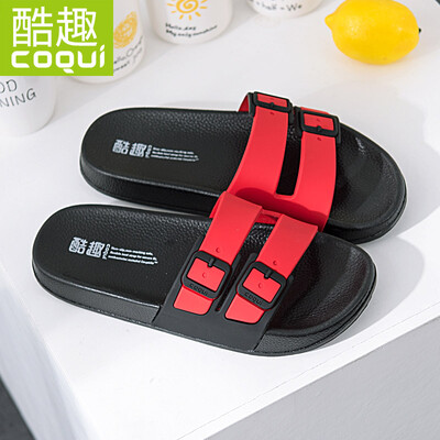 

Cool Coqui couple home bathroom light soft soft non-slip bath casual slippers womens black 37 CQ6122