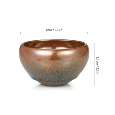 

Chinese Kungfu Tea Cup Hares Fur Temmoku Jianzhan Tea Cup Mini Tea Bowl Tenmoku Tea Cup Chinese National Arts&Crafts Chawan f