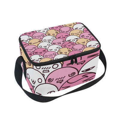 

ALAZA Lunch Box Insulated Cute Cartoon Lunch Bag Large Cooler Tote Bag for Men Women