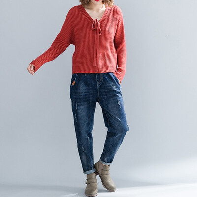 

Fall 2018 new ladies knitted sweater of the big yards